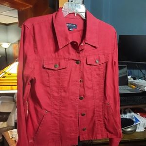 Jones New York 100% Linen Jacket